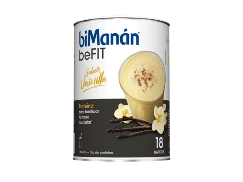 biManán 8424259997805, Pulver, Mælkeprotein, Vanilie, A, C, D, E, B1, B2, B6, B9, Calcium, Magnesium, Iron, Zinc, 16 g, 98 kcal