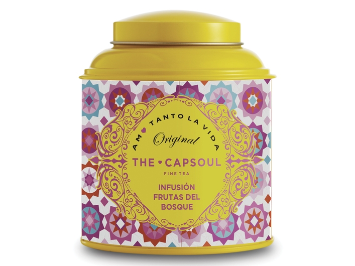 The Capsoul 8436561730087, Früchtetee, 100 G, Brombeeren, Hibiskus, Hagebutte, Erdbeere, Türkei, 1 Stück(E), Metall-Box
