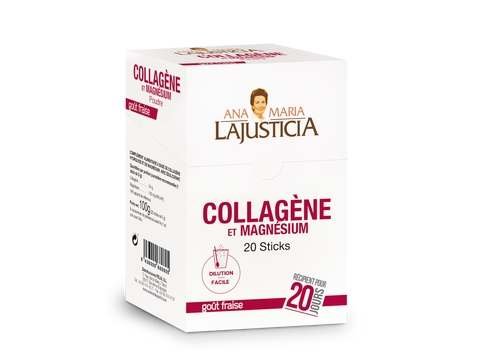 Ana María Lajusticia 8436000680805, Stäbe (Stoff), Erdbeere, Hydrolysiertes Kollagen, 20 Stück(E)
