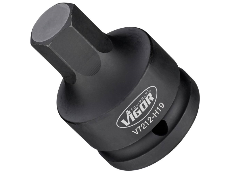 Vigor V7212-H19 V7212-H19 Slagskruemaskine-Topnøgleindsats 19 Mm