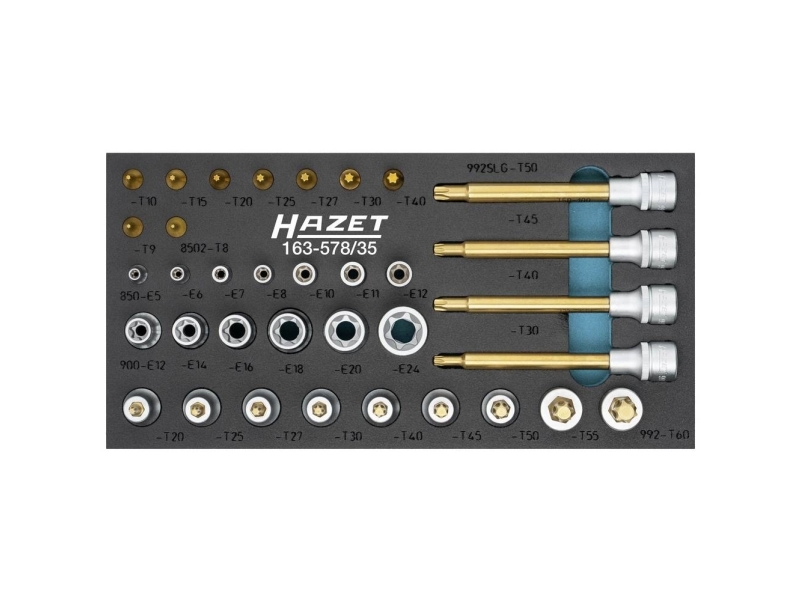 Hazet 163-587/35 Topnøgleindsats-Sæt 163-587/35