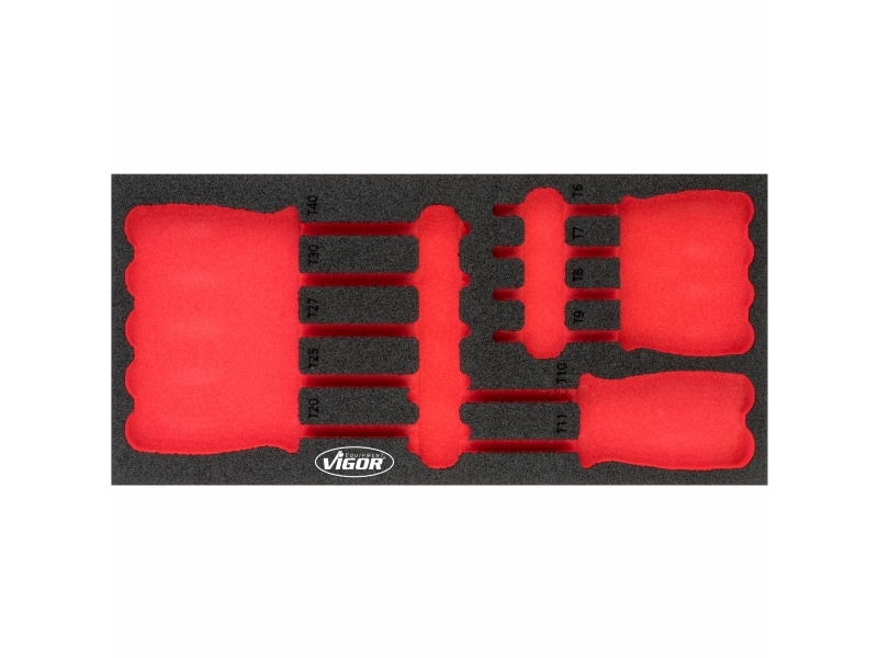 Vigor V4991-L, Teiler-Set, Schwarz, Rot, Schaum, Vigor V4991, 188 Mm, 393 Mm