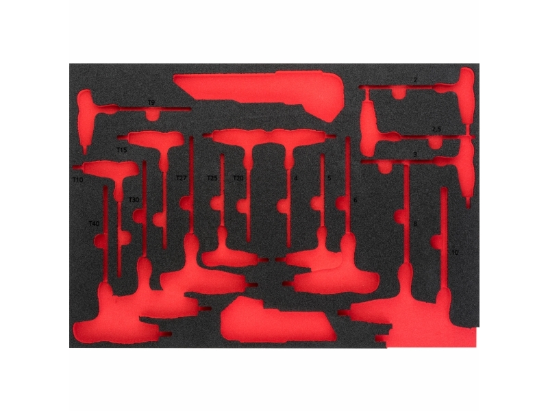 Vigor V5175-L, Teiler-Set, Schwarz, Rot, Schaum, Vigor V5175, 393 Mm, 563 Mm