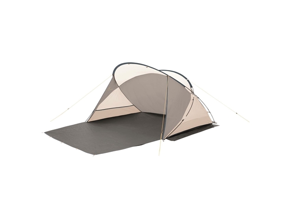 Easy Camp Beach Shelter Shell, Tent (Grey/Beige, Model 2022, Uv Protection 50+)