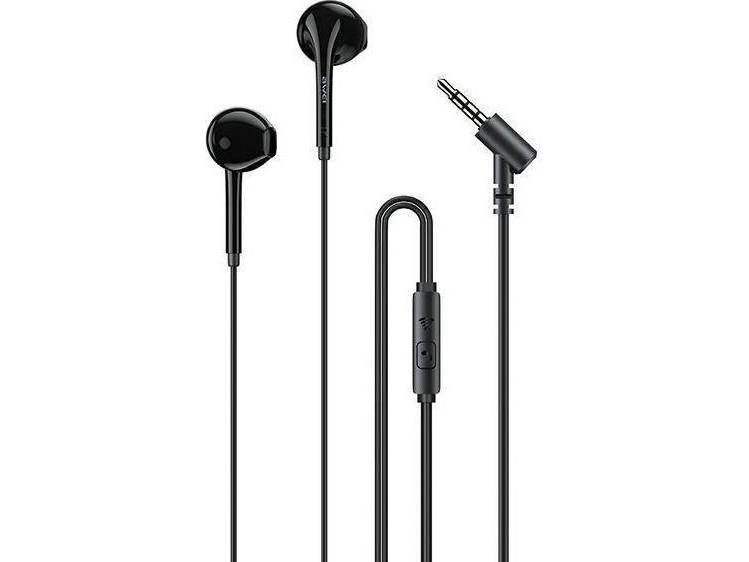 Awei Awei Headphones Stereo Headphones Pc-7 3.5Mm Jack Black/Black
