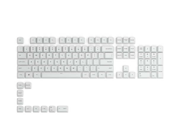 Glorious Pc Gaming Race Gpbt, Tastaturabdeckung, Polybutylenterephthalat (Pbt), Weiß