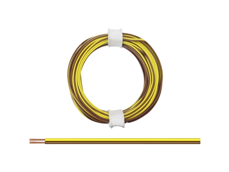 Donau Elektronik 114-38 Leitung 2 X 0,08 Mm² Braun-Gelb 5 M