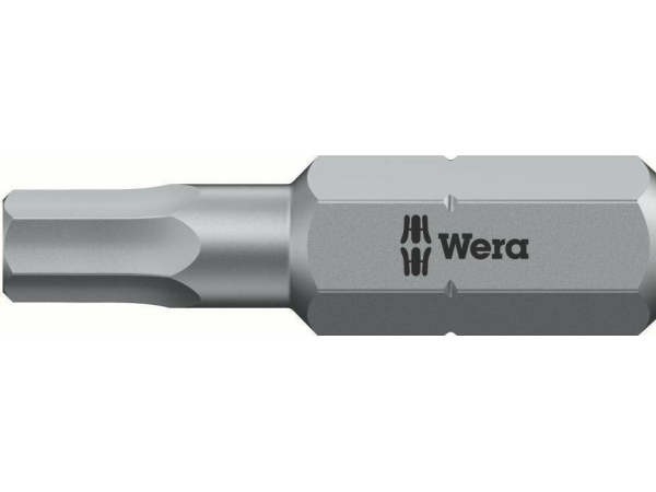 Wera 840/1 Z Bits, 1 styck, Insex (metriska enheter), 2.5 mm, 25 mm, 25,4 / 4 mm (1 / 4), Hexagonal | Elverktyg - Tillbehör - Bitar & Borrset | GameStuff