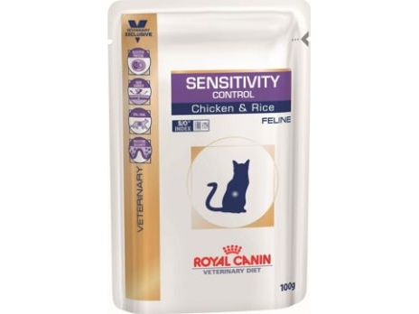 Royal Canin Sensitivity Control Vådt Kattefoder Stykker I Sauce Kylling Med Ris 12X85 G
