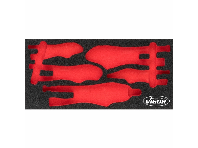 Vigor V5004-L, Teiler-Set, Schwarz, Rot, Schaum, Vigor V5004, 393 Mm, 188 Mm