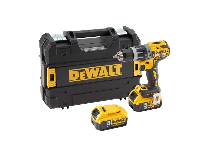 Dewalt Dcd709m2t Bohrmaschine 2X 18V 4Ah Tstak Schwarz, Gelb