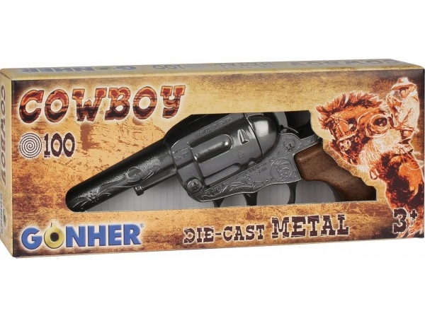 Gonher metal cowboyrevolver 8 patroner
