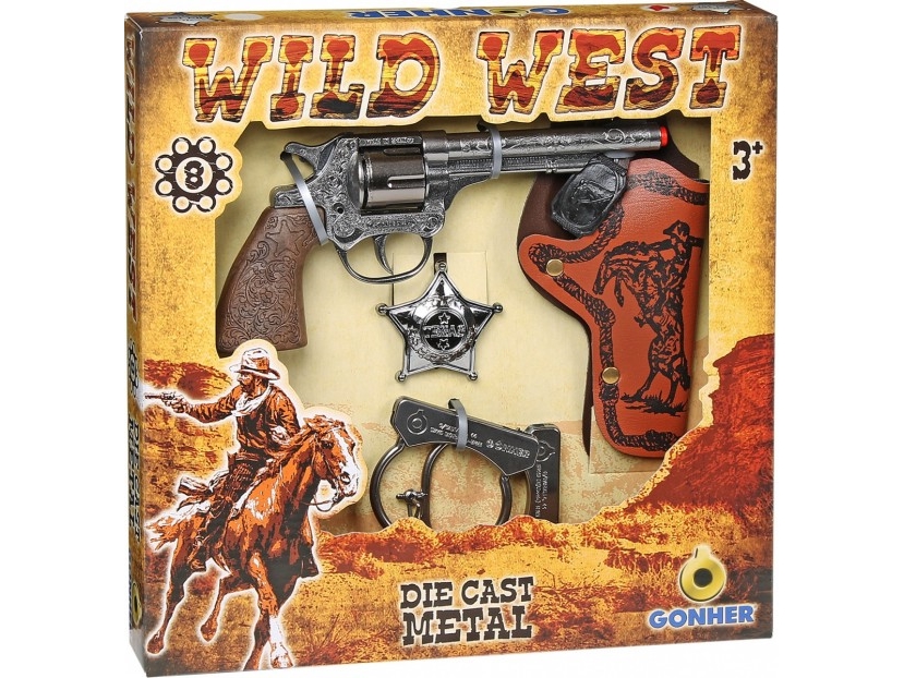Gohner - Westerns Cowboy set with pistol (42925) /Pretend Toys/Dress Up | Leksaker - Rollek - Annan hushållslek | GameStuff