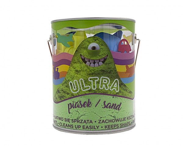 Epee Piasek Ultra Sandsæt 900G Med 4 Store Forme Og 2 Værktøjer Grøn