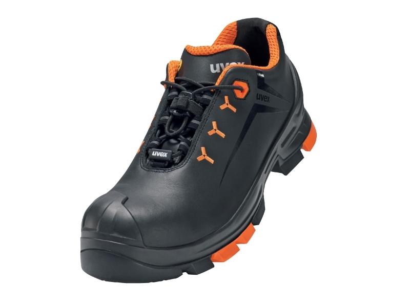 Uvex 65022, Unisex, Voksen, Vernesko, Oransje, Sort, ESD, S3, SRC, Hurtigsnører