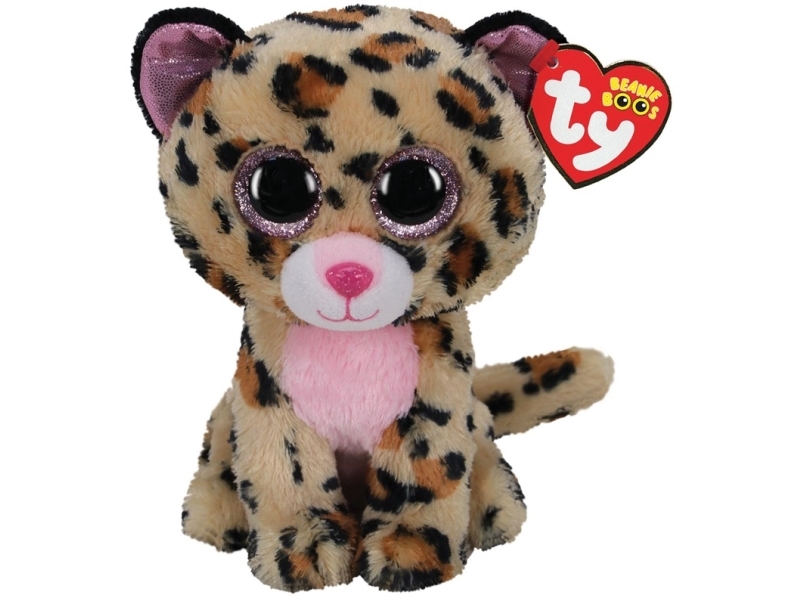 TY Beanie Boos LIVVIE brun/rosa leopard 15 cm 36367