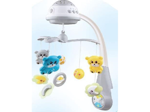 Baby Mix 35728/35604 Karussell Mit Projektor Grau