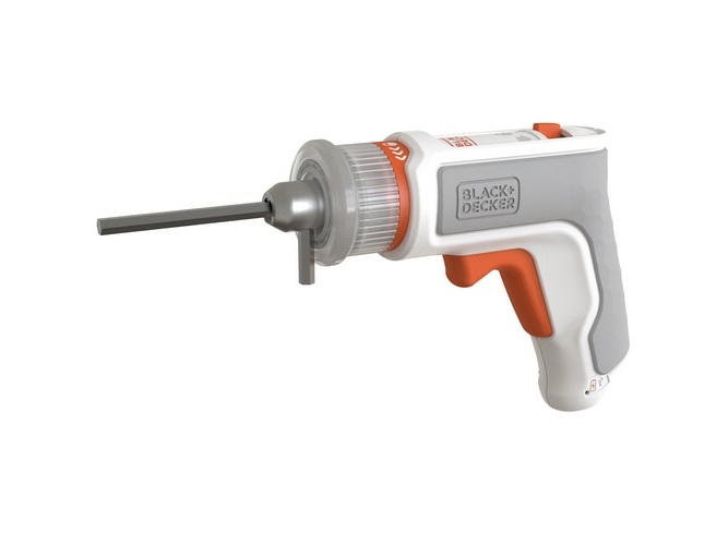 Black & Decker BCRTA01, Akkuruuvinväännin, Pistoolikahva, 1/4, Harmaa, Oranssi, Valkoinen, 180 RPM, 5,5 Nm