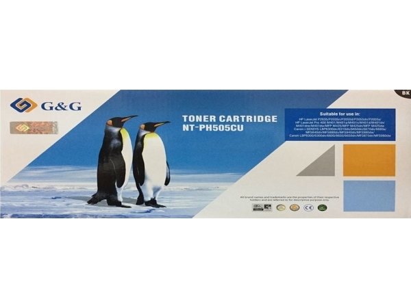 G&G G&G Compatible Toner With Ce505a, Black, 2300S, Nt-Ph505cu, Hp 05A, For Hp Laserjet P2035/P2035n/P2055d/P2055dn/P2055x, Laser, N