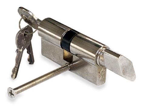 Haushalt Cylinder Lock W Knob 70Mm 30X40 Chrom 5K