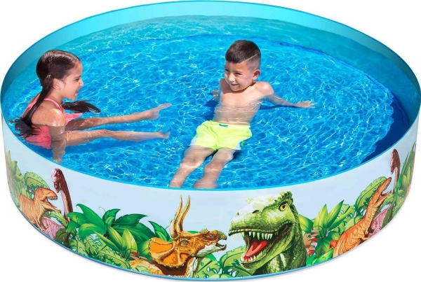 Bestway 55022, Gerahmter Pool, 749 L, Rund, 2 Jahr(E), Pvc, Vinyl, Mehrfarbig