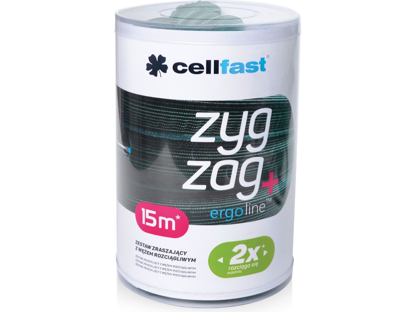 Cellfast Rinkinys pratęsimo žarna 7,5 - 15m ZIGZAGAS SU JUNGTIS + PURŠKTUVO