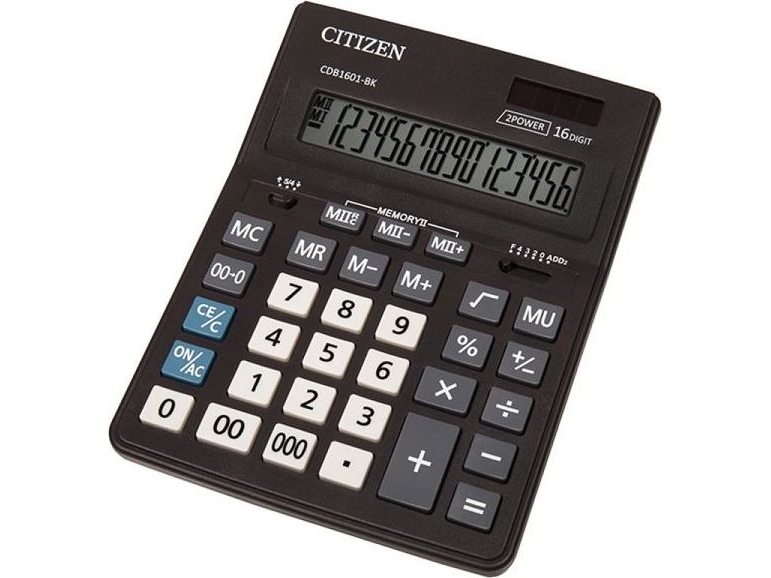 Eleven Eleven Bürotaschenrechner Cdb1601bk Schwarz