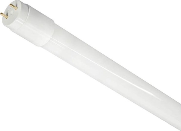 LED lysstofrør G13 T8 600 mm 6000K 1250 lm, mælkehvid diffuser, enkelt ende