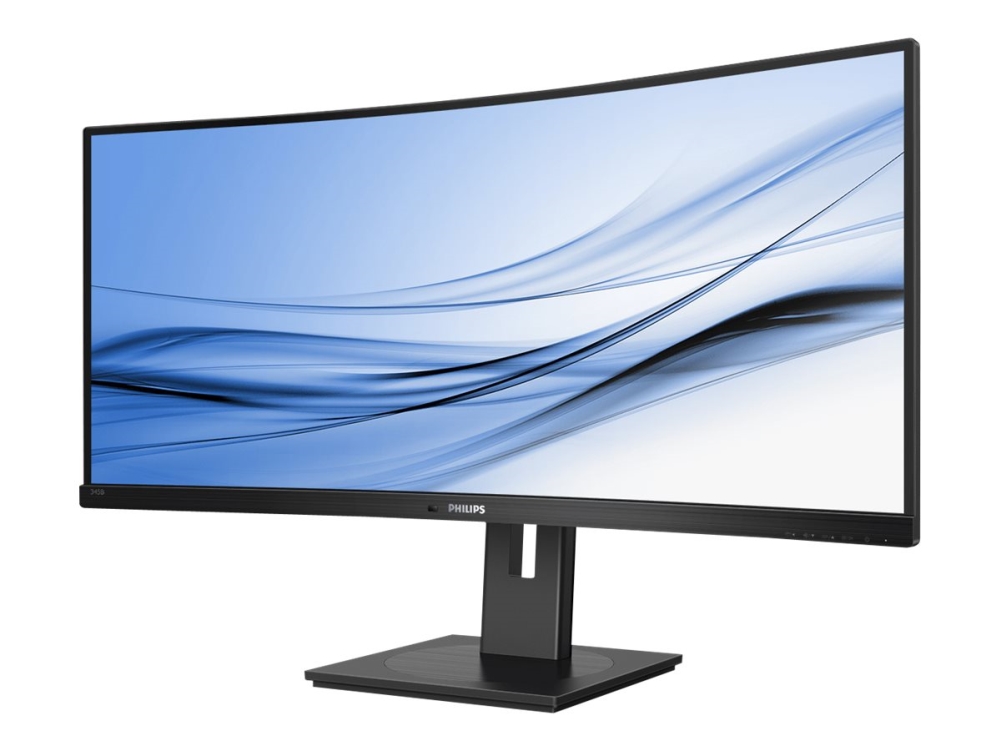 Philips 345B1c - Led-Skærm - Kurvet - 34" - 3440 X 1440 Wqhd @ 100 Hz - Va - 300 Cd/M² - 3000:1 - 5 Ms - 2Xhdmi, Displayport - Højtalere - Sort Struk