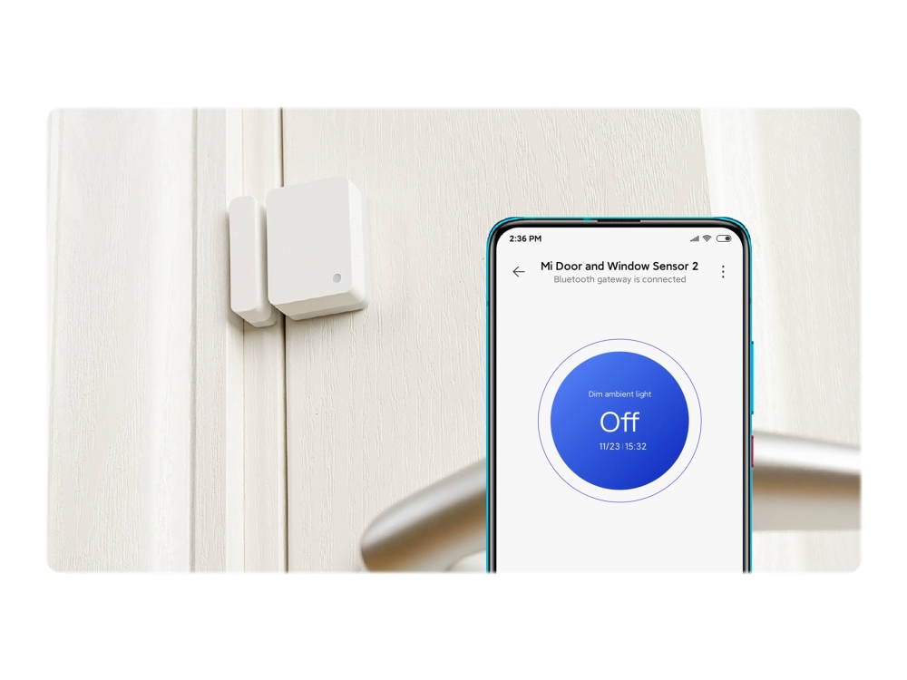 Xiaomi Mi Door And Window Sensor 2 - Dør- Og Vinduessensor - Trådløs - Bluetooth 5.1 Le