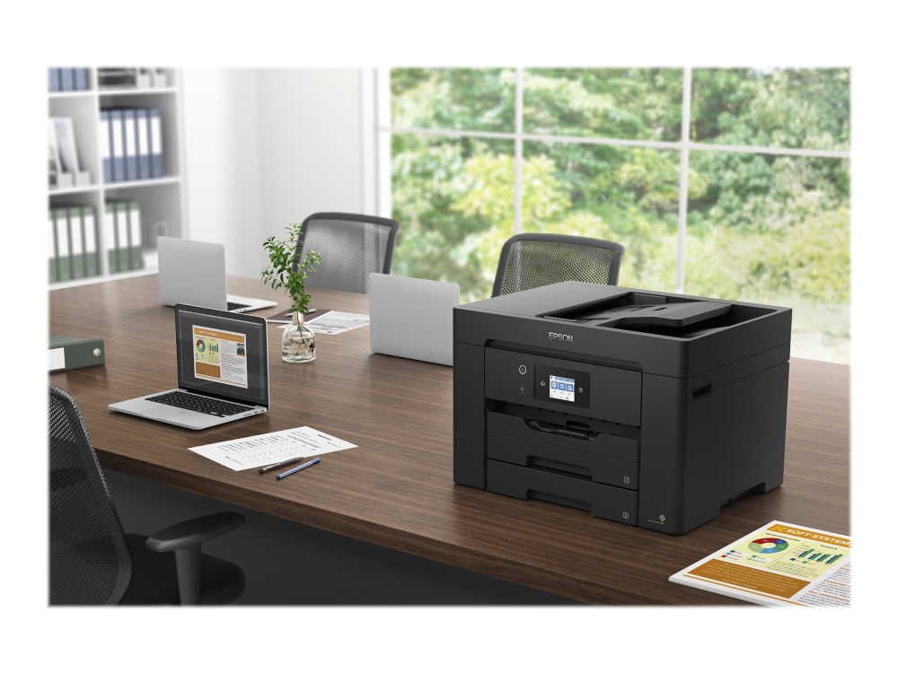 Epson Workforce Wf-7830Dtwf, Tintenstrahl, Farbdruck, 4800 X 2400 Dpi, Farbscan, A3, Schwarz