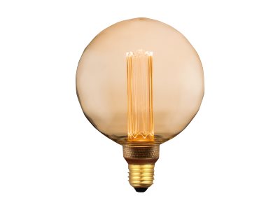 Eglo - LED-glödlampa med filament - form: G125 - E27 - 4.3 W (motsvarande 20 W) - varmt vitt ljus - 1800 K | Belysning - Ljuskälla - E27 Ljuskälla | GameStuff