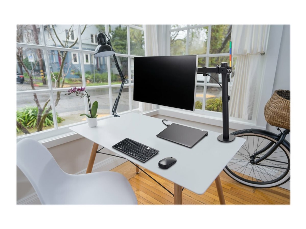Kensington Smartfit Ergo Verlängerter Single Monitorarm, Schwarz
