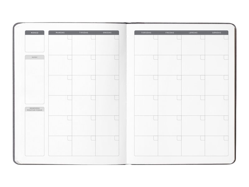Forlaget Aronsen My Favorite Planner - Planer - 2 Tage Pro Seite - Hardcover - 170 X 220 Mm - 288 Seiten - Weißes Papier - Grüner Einband