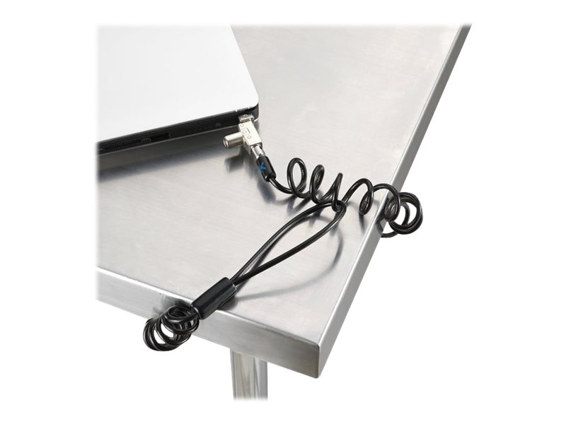 Kensington Slim N17 2.0 Portable Keyed Laptop Lock For Wedge Shaped Slots - Sikkerhedskabelslås - 1.83 M
