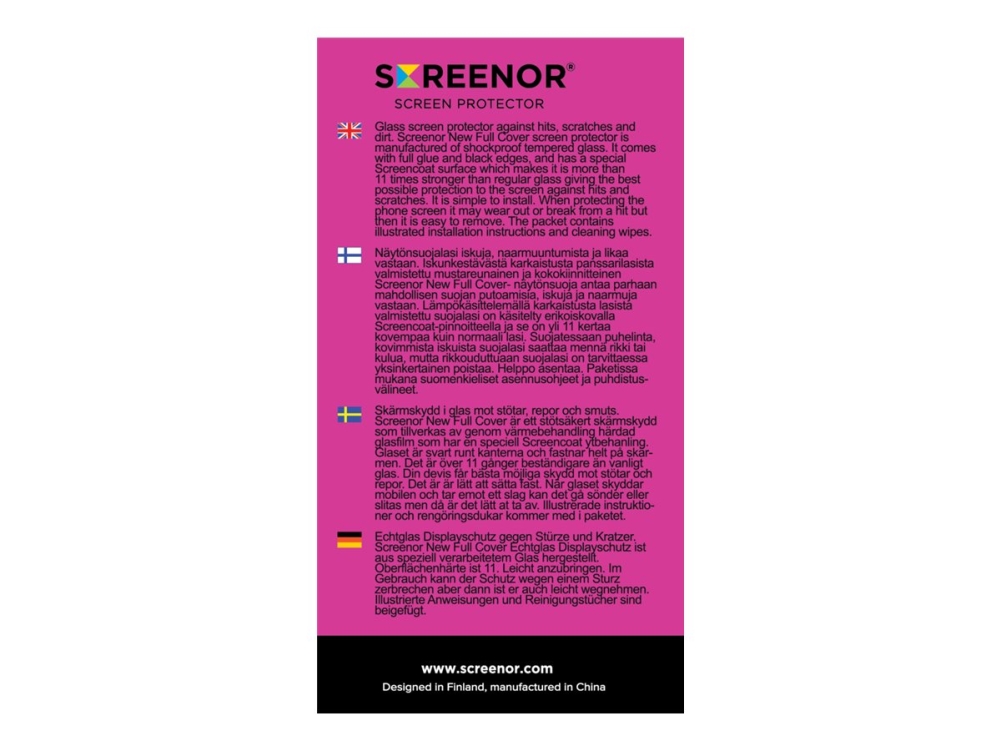 Screenor - Skärmskydd för mobiltelefon - helt fodral - glas - ramfärg svart - för Apple iPhone 13, 13 Pro, 14, 16e, 17e | Datorer & Surfplattor - Tillbehör till surfplattor - Covers & Väskor | GameStuff