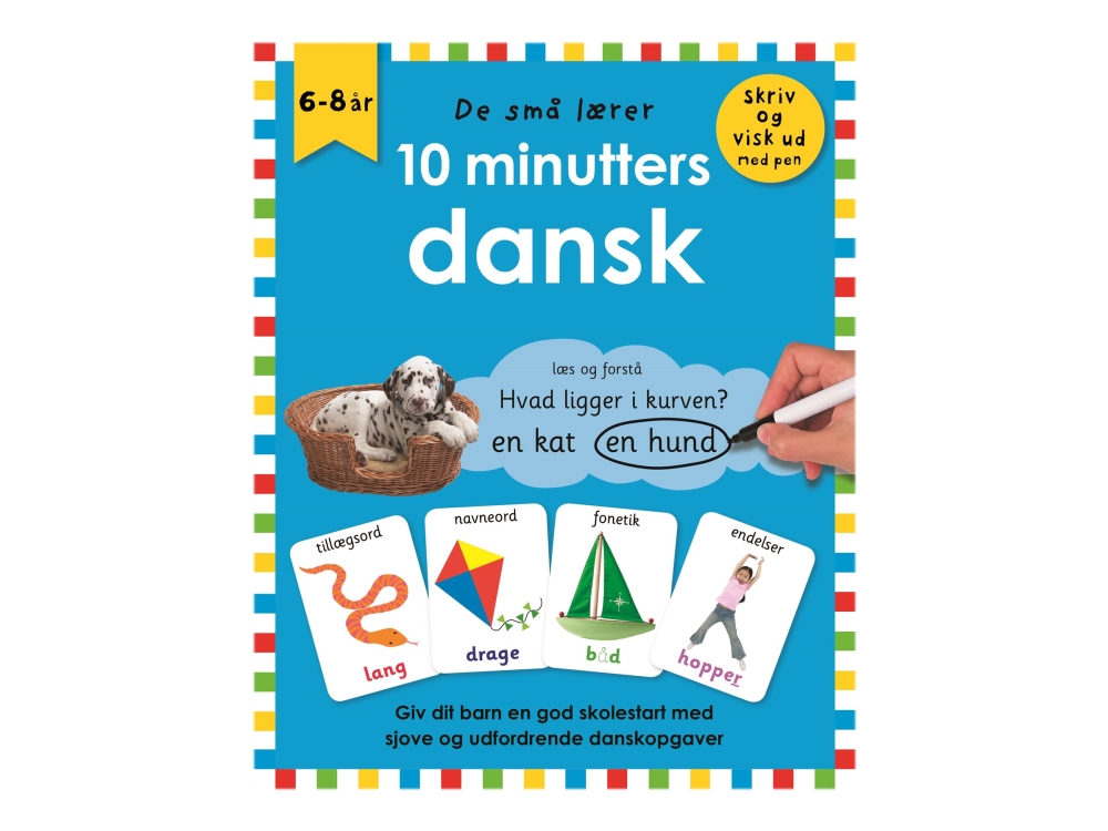 De små lærer - Skriv og visk ud - 10 minutters dansk