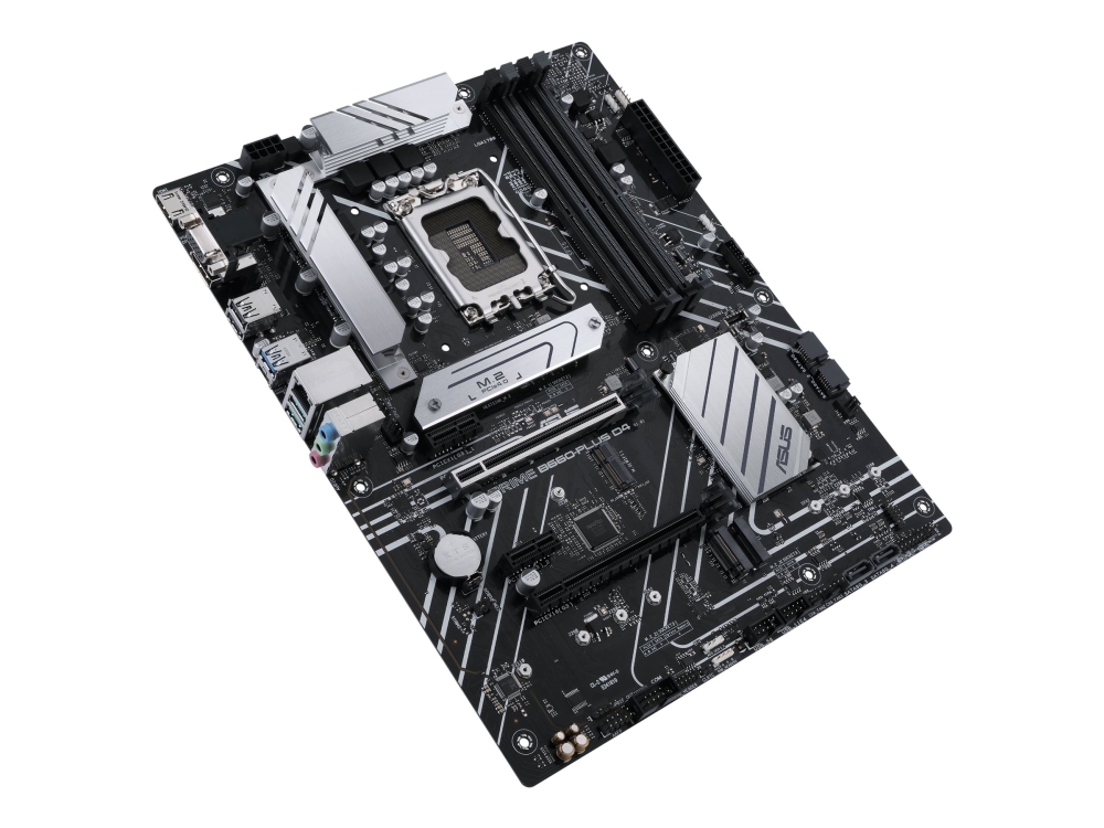 Asus Prime B660-Plus D4 - Bundkort - Atx - Lga1700 Sokkel - B660 Chipset - Usb-C Gen 2X2, Usb 3.2 Gen 2, Usb 3.2 Gen 1 - 2.5 Gigabit Lan - Onboard Gr