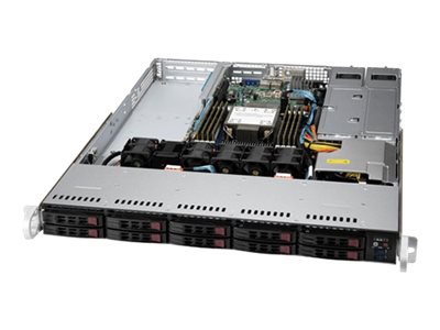 Supermicro Up Superserver 110P-Wtr - Server - Rack-Monterbar 1U - Envejs - Uden Cpu - Ram 0 Gb - Sata/Pci Express - Hot-Swap 2.5" Bås(E) - Ingen Hdd