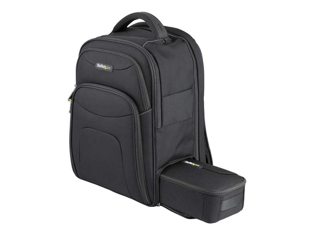 Startech 15.6" Laptop Backpack With Removable Accessory Organizer Case - Professional It Tech Backpack For Work/Travel/Commute - Ergonomic Computer B