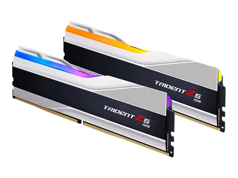 G.Skill Trident Z5 Rgb - Ddr5 - Set - 32 Gb: 2 X 16 Gb - Dimm 288-Pin - 6000 Mhz / Pc5-48000 - Cl36 - 1,35 V - Ungepuffert - Nicht-Ecc - Silbermetall