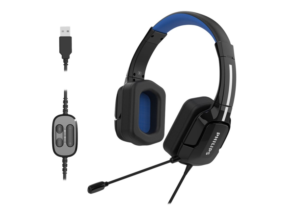 Philips Tagh401bl - Headset - Fuld Størrelse - Kablet - Sort