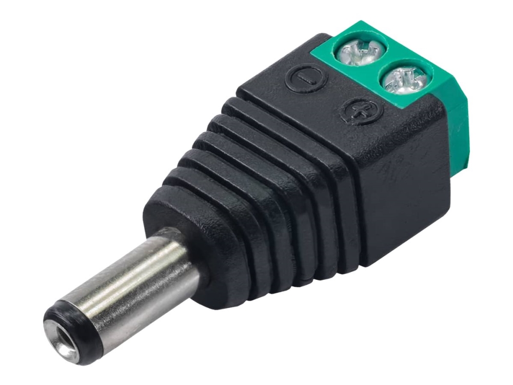 Akyga Ak-Sc-16 - Strømforsyningsadapter - Dc Jackstik 2,1/5,5 Mm (Han) Til 2 Pin Fangeskrue (Hun)