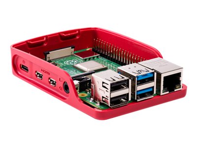 Raspberry Pi - Etui - Abs Plastic - Rød/Hvid