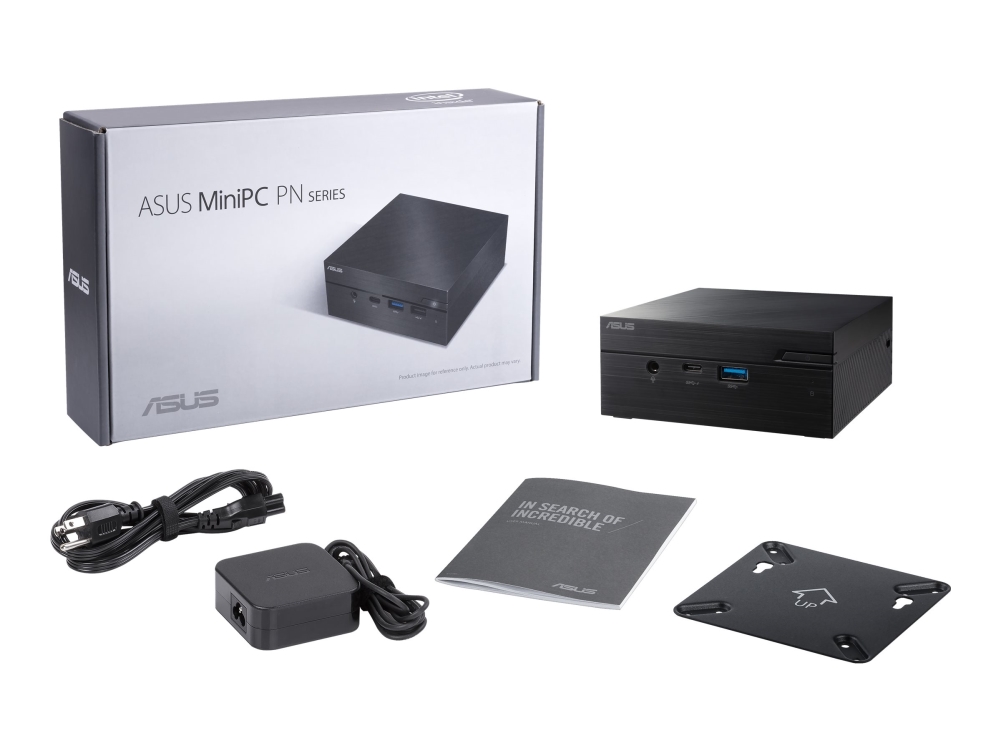 ASUS PC PN41 BBC130MVS1 - Barebone mini PC 1 x Celeron N5100 / 1.1 GHz RAM 0 GB - UHD Graphics - GigE, 2.5 GigE - WLAN: 802.11a/b/g/n/ac, Bluetooth 5.0 - sort