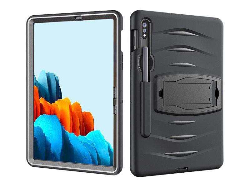 Estuff Wombat - Beskyttende Kasse Til Tablet - Sort - Für Samsung Galaxy Tab S7