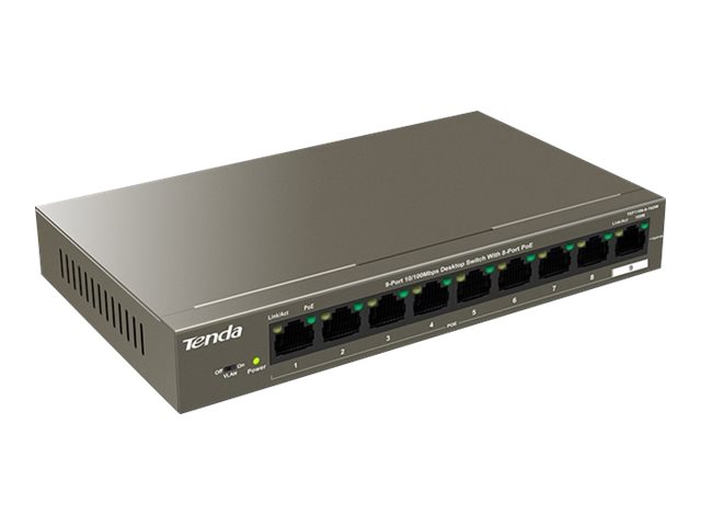 Tenda Tef1109tp-8-102W, Fast Ethernet (10/100), Power Over Ethernet (Poe)