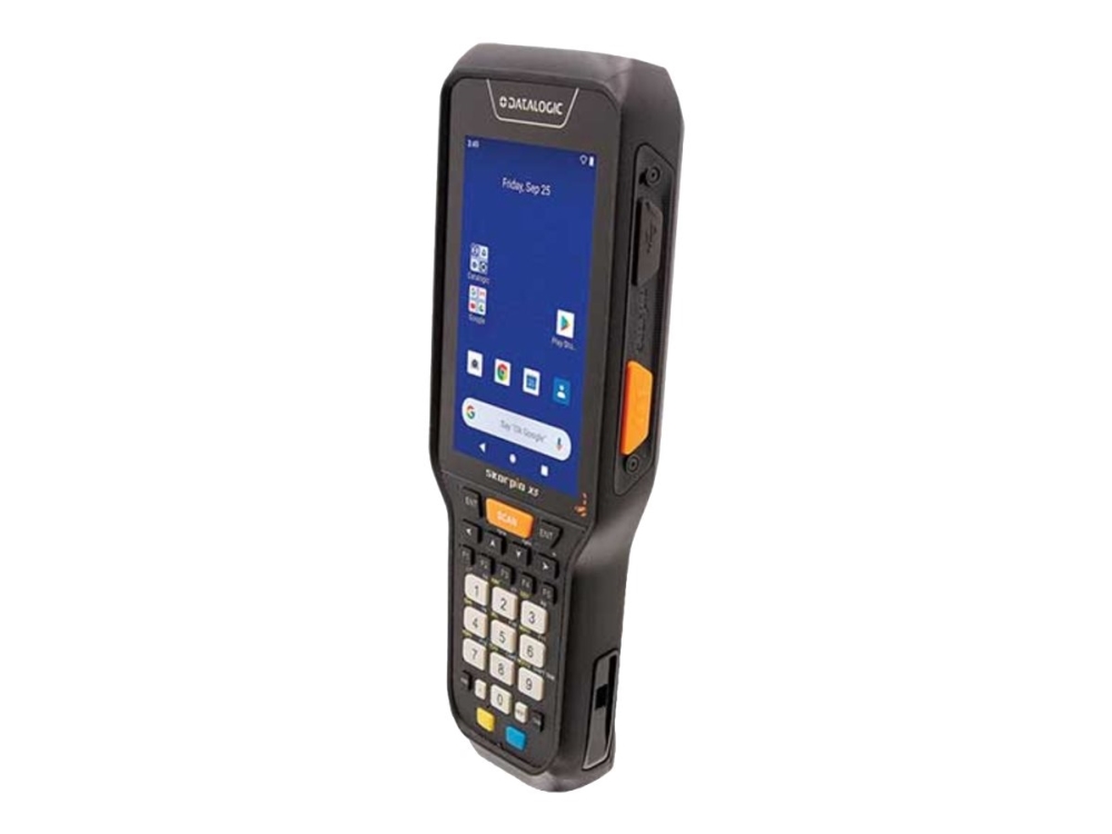 Datalogic Skorpio X5 - Terminal til indsamling af data - grov - Android 10 - 32 GB - 4.3 farve TFT (800 x 480) - bagudrettet kamera - stregkodelæser - (2D imager) - USB vært - microSD indgang - Wi-Fi 5, NFC, Bluetooth