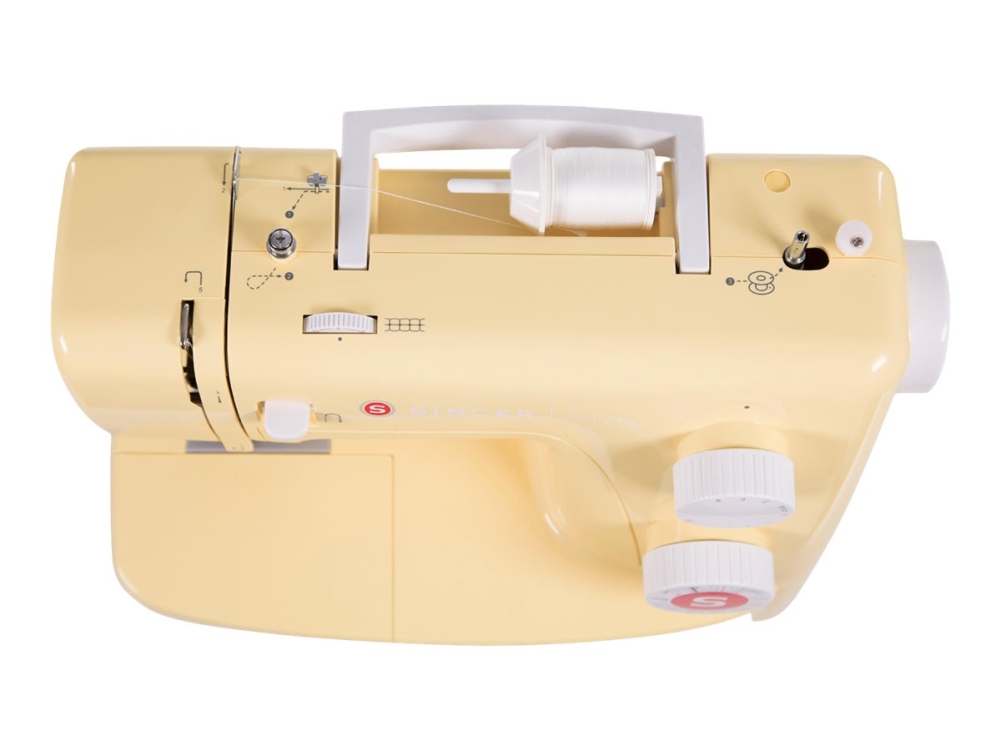 Singer Simple 3223Y, Gelb, Halbautomatische Nähmaschine, Nähen, 4 Step, Drehregler, Zickzack-Fuß