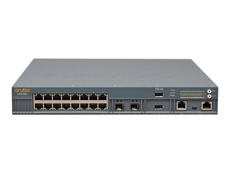 HPE Aruba 7010 (RW) Controller - Enhet för nätverksadministration - 16 portar - 1GbE - 1U - kan monteras i rack | Datorer & Surfplattor - Servertillbehör - Controller | GameStuff